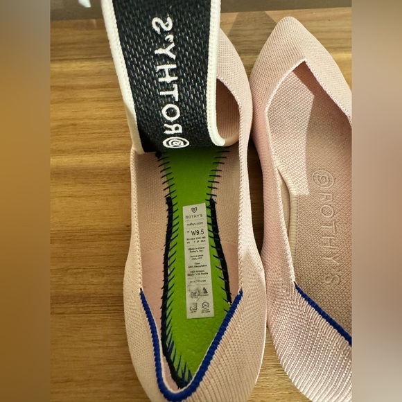 Rothy's The Point Ballet Flats Blush Pink Size 9.5 Womens - Picture 9 of 11